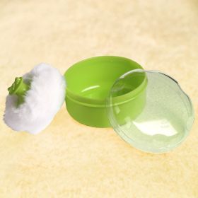 Baby Moo-Plain Green Powder Puff