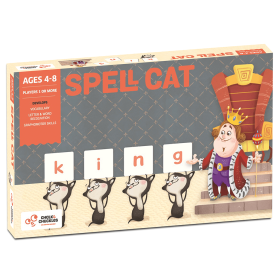 Chalk and Chuckles Spell Cat, Spelling Activity Kit (4-8 Years) Educational Game