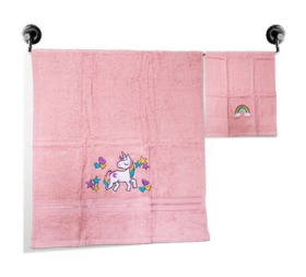 Little Jamun Premium Bath Cotton Towel - The Magical Unicorn Print