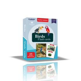 Clapjoy Birds Double Sided Flash Cards for Kids | Easy & Fun Way of Learning| Return Gift for Kids Ages 2-6 Years Old Boys and Girls