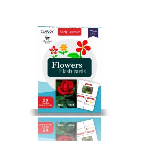 Clapjoy Flowers Double Sided Flash Cards for Kids | Easy & Fun Way of Learning| Return Gift for Kids Ages 2-6 Years Old Boys and Girls