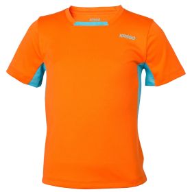 KASGO Boys U-Neck T-shirt-Orange-3-4 Years