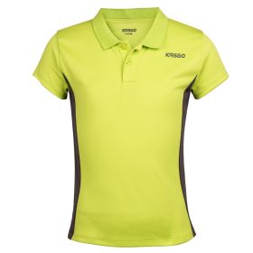 KASGO Girls Polo T-Shirt-Lime-3-4 Years