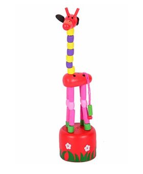 Desi Karigar Wooden Toy Giraffe (Colors May Vary)