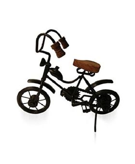 Desi Karigar Wooden & Iron Cycle - Black & Brown