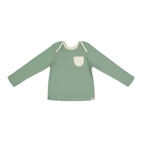 ItsyBoo-FULL SLEEVE TSHIRT WITHOUT BUTTONS SAGE GREEN