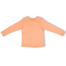 ITSY-FULL SLEEVE TSHIRT WITH BUTTONS CORAL BLUSH-New Born