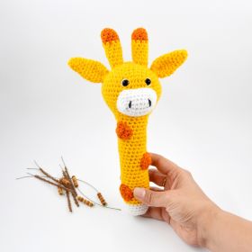 Love Crochet Art-Giraffe Rattle cum Soft Toys