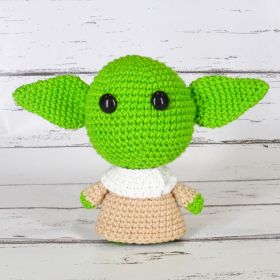 Love Crochet Art-Stuff Baby Yoda Crochet Soft Toys - Green