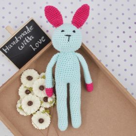 Love Crochet Art-Stuff Baby Doll Crochet Soft Toys - Sky Blue