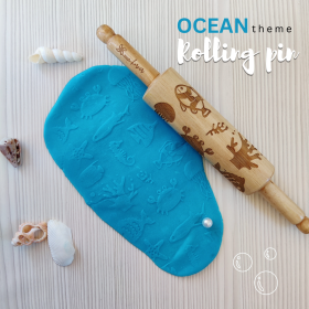 KIDDO KORNER | Ocean Theme Play Dough Rolling Pin | Rolling Pin for Kids…