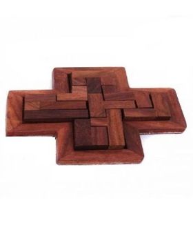 Desi Karigar Handmade Jigsaw Puzzle Brain Treasure Game - 9 Pieces