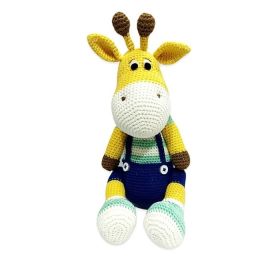 Happy Threads Handcrafted Amigurumi - Naughty Giraffe Teal