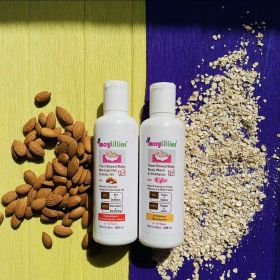 Maylillies-Nourishing Hair & Body Oil and Shampoo & Body Wash with Almond, Oats & Calendula, (Pack of 2),200ML