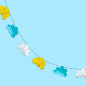TINY SNOOZE-Clouds Garland – Blue