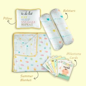 TINY SNOOZE-Mini Cot Bedding Set –Lost in Thoughts