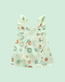 Earthytweens-Whimsy Polka Dot Frock-3-6 Months