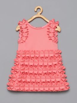 Tutus by Tutu-Blush Pink 3D Ruffle Dress-6-12 Months