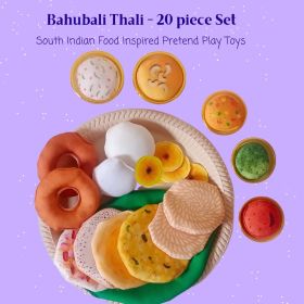 The Small Wonderland-Bahubali Thali - South Indian Food Play Toys (20 Pcs) (3 to 6 years) - Default Title