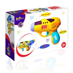 Kipa Gaming-Plastic Blaze Storm Manual Soft Suction Fun Gun Toy ( Yellow )