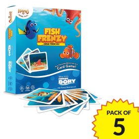 KAADOO Disney Fish Frenzy (Pack of 5) - Finding Dory Card Game for 3+ Year Olds - Birthday & Return Gifts - Made in India-8906076579018