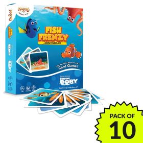 KAADOO Disney Fish Frenzy (Pack of 10) - Finding Dory Card Game for 3+ Year Olds - Birthday & Return Gifts - Made in India-8906076579018