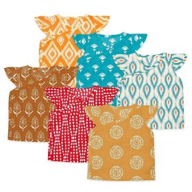 SuperBottoms Pack of 6 100% Soft Cotton Mul Mul for Newborn babies