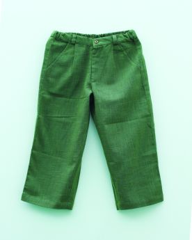 Earthytweens-Earthy Green Smart Pants-1-2 Years
