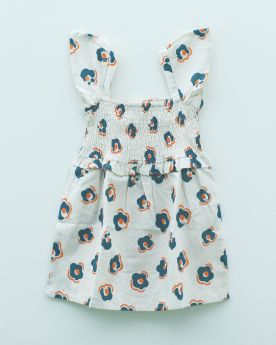Earthytweens-Whimsical White Floral Dress