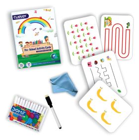 Clapjoy Pre School Activity Flash Cards Kit for Kids Age 2 to 5 Years