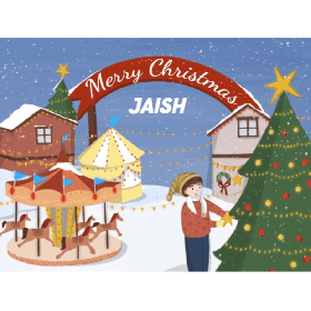 Oh! My Name - "Merry Christmas" Personalized Children Book
