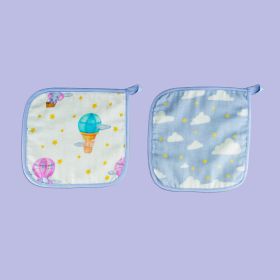 TINY SNOOZE-Organic Washcloths (Set of 2)-Sky is the Limit