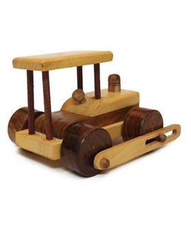 Desi Karigar Wooden Classical Army Tank Toy - Brown