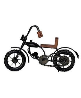 Desi Karigar Iron Bullet Bike Showpiece - Black (Miniature)