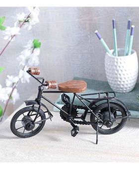 Desi Karigar Home Cycle Showpiece - Black (Miniature)