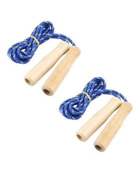 Desi Karigar Wooden Handle Skipping Rope Set of 2 - Blue