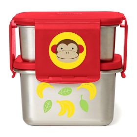 Skip Hop Zoo Stainless Steel Lunch Kit
 Monkey