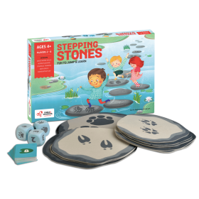 Chalk and Chuckles Stepping Stones, Active Movement Math Game 
