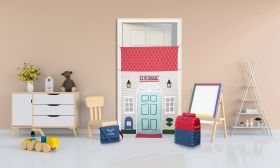 Role Play Kids-Doorway play tent set - Post office.