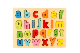 LazyToddler Educational Wooden Small Alphabets Board for Kids