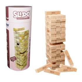 Clapjoy Slido Stacking Tumbling Tower Game for Kids Ages 5 Years and Above