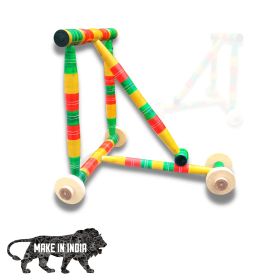 GIFT EQUALS LOVE LLP-Wooden Baby Walker Traditional ( 4 COLOUR )