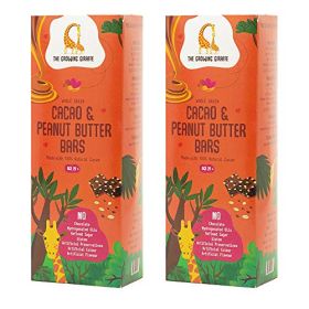 The Growing Giraffe Cacao Peanut Butter Bars (Pack of 2), 200 gm each