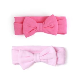 Baby Moo On Wednesdays We Wear Pink 2 Pk Headband Set - 58581-PINK
