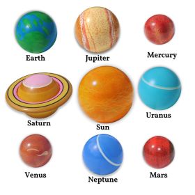 GIFT EQUALS LOVE LLP-GIFT EQUALS LOVE WOODEN ( PLANETS & GALAXY BOARD )