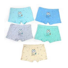 Baby Moo Smiley Eyes Multicolour Pastels 5 Pk Baby Boxer Briefs / Shorts - 6607-M12-18