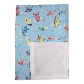 Love Baby-Imported Soft Bed Sheet Plastic from Love Baby - 713 C Blue P9