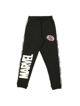 Marvel Spideman Boys Cotton Joggers Trousers Track Pant In Black