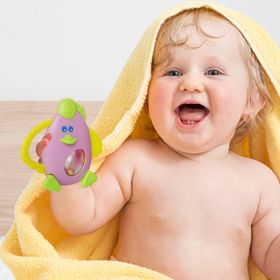 Baby Moo Animal Purple Rattle Toy - 8111-PURPLE