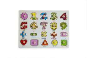LazyToddler Knob Learning Board Toy - Ideal for Early Educational Learning for Kindergarten Toddlers & Preschools(Numbers & Maths)